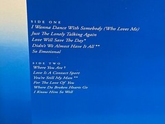 WHITNEY HOUSTON – Whitney, Limited Import SKY BLUE COLORED VINYL LP New & Sealed