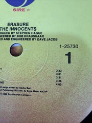 Erasure: The Innocents 1988 Vinyl LP 1-25730 Sire Records G/NM Tested READ!