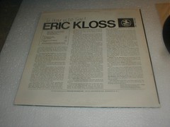 Eric Kloss HEAR TO SEE Prestige LP 1970 Post Bop Jazz Rock Chick Corea