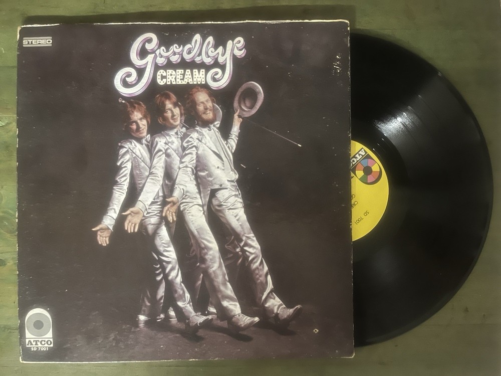 CREAM – GOODBYE ORIGINAL 1969 ATCO RECORDS LP – SD 7001/ Eric Clapton VG