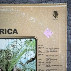 America – America (Warner Bros BS 2576) 1971 Green Label First Edition VG/G+