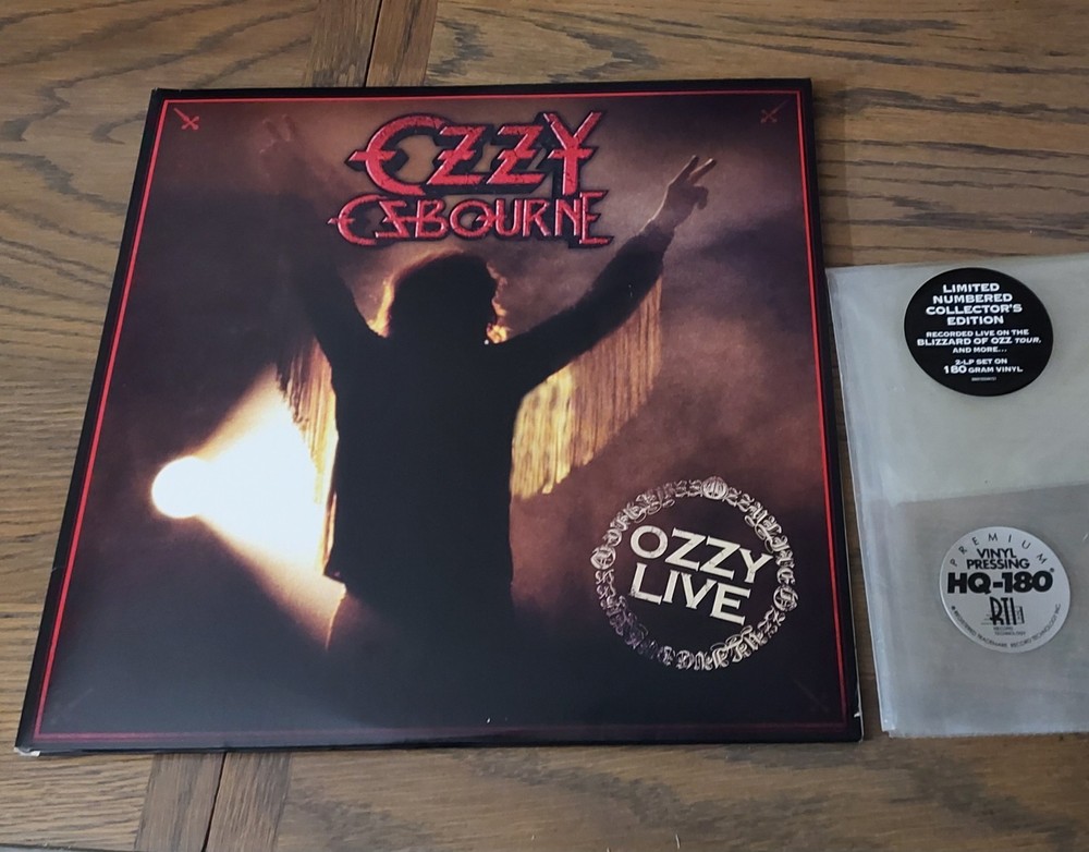OZZY OSBOURNE LIVE 2LP LIMITED EDITION NUMBERED HQ-180 GRAM RECORD STORE DAY OOP