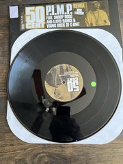 50 Cent P.I.M.P. Vinyl Record 12” Feat Snoop Dog Remix Pimp Lloyd Banks Tested