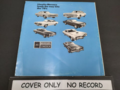 COVER ONLY: Vintage Man On The Moon Apollo 11 1969 LP Lincoln Mercury 70s Car Ad