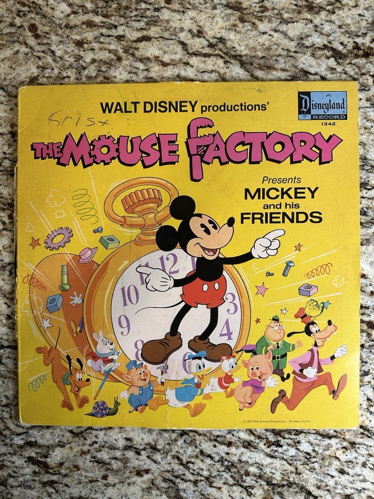 Disneyland Records The Mouse Factory Presents Mickey And His Friends LP 1972