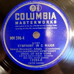 HEAR👂Bizet Symphony In C Major Columbia Classical MM-596 4X 12″ 78 RPM