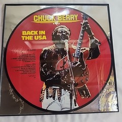 Framed Chuck Berry Back In The USA Vinyl LP Picture Disc 12×12 Wall Art Display