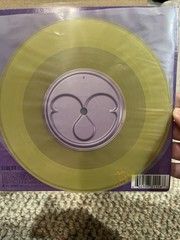 Lady Gaga Ariana Grande Rain On Me Transparent Yellow Vinyl 7 Inch Single