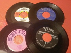 Faux Snakeskin 45 RPM CASE & (50) 1950’s-60’s Doo Wop R & B 45’s See Photos