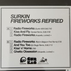 Surkin Fireworks Refired Vinyl EP Remix 2007 Electronic Institubes