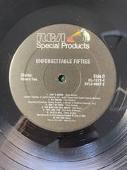 Unforgettable Fifties 4X LP, RCA Special Products HL-1072/4 VG