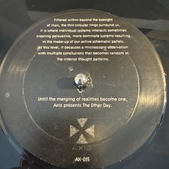 JEFF MILLS THE OTHER DAY EP AXIS AX015 US VINYL 12 pro cleaned and play tested