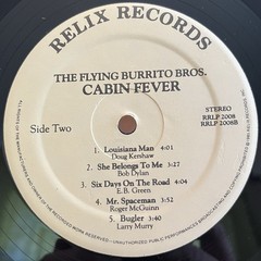The Flying Burrito Brothers Cabin Fever Lp Relix RRLP 2008 Gram Parsons 1985