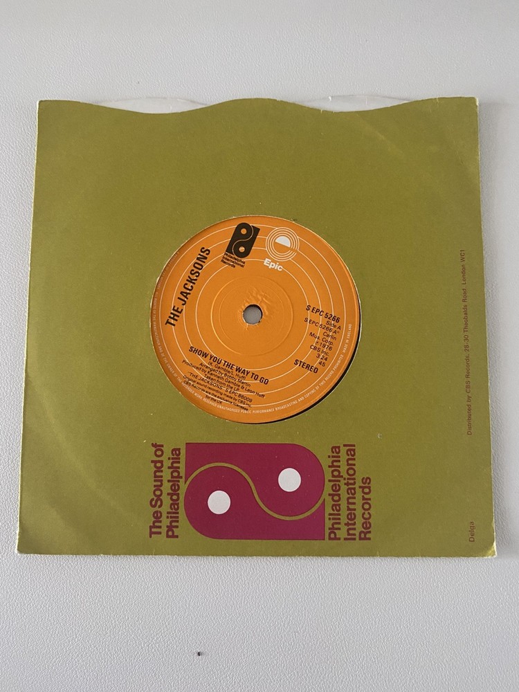 THE JACKSONS-SHOW YOU THE WAY TO GO 7″ VINYL SINGLE RECORD 1977!