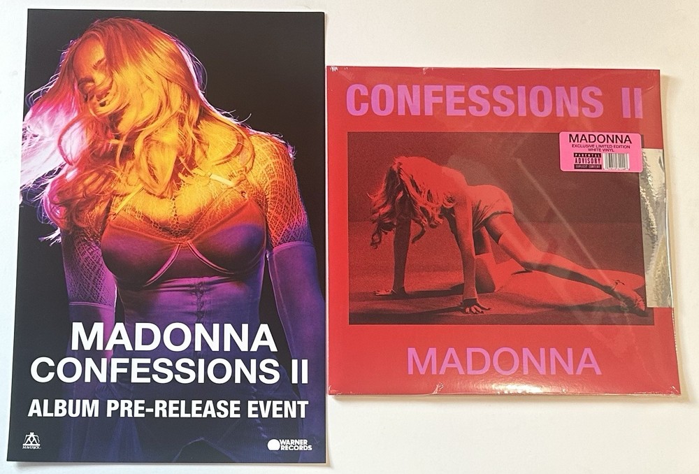 MADONNA – Confessions II (White Vinyl) (Indie Exclusive) NEW RECORD LP w POSTER
