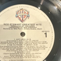 Rod Stewart Greatest Hits 12″ Black Vinyl LP 33 RPM 1979 Warner Bros. HS 3373