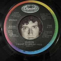 Queen I Want To Break Free/Machines 7″ 45 RPM Vinyl Single 1984 Capitol B-5350