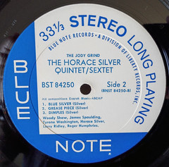 The Horace Silver Quintet – The Jody Grind 1967 BLUE NOTE VAN GELDER STEREO LP
