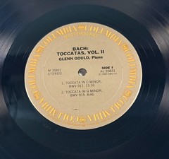 Glenn Gould Bach Toccatas Vol. 2 LP Columbia Masterworks M 35831 VG+ Vinyl