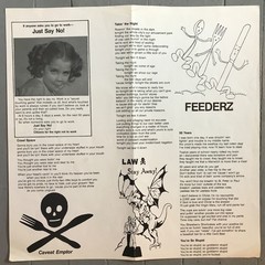Feederz Teachers in Space Lp 1986 original with insert AZ punk rock