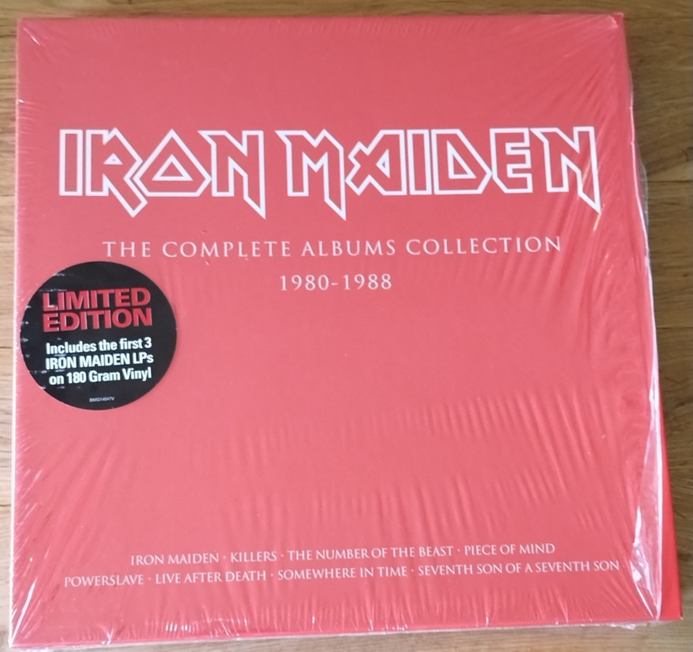Iron Maiden Complete Albums Collection 1980-1988 Vinyl Record LP 2014 BOX SET NM