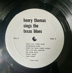 HENRY THOMAS Sings The TEXAS Blues! 1927-28 OJL-3 ORIGIN JAZZ LIBRARY VG++