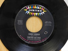 Forever And Ever rock pop psych 45 Saints And Sinners bw Friday Woman on Jubilee
