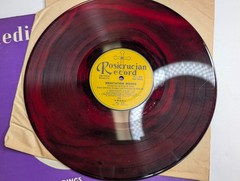 AMORC Rosicrucian Meditation Moods Rosa Rio Red Marbled Swirl Vinyl LP Record 33