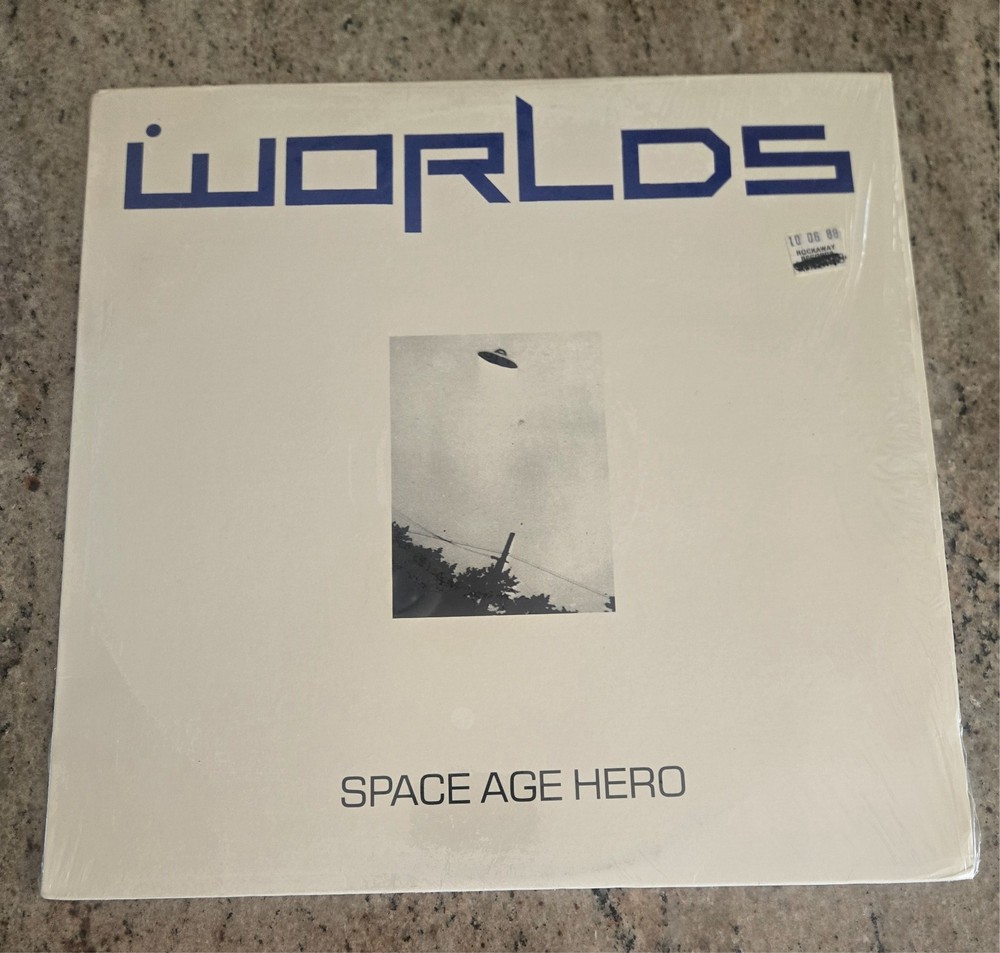 WORLDS Space Age Hero US Nova 1988 Prog indie ROCK LP LIKE NEW NM IN SHRINK