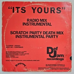 1984 – T LA ROCK & JAZZY JAY = IT’S YOURS – DEF JAM / PARTYTIME RECORDS OG PRESS