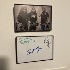 MOS GENERATOR Live At ROADBURN 2008 2XLP Clear & Black Vinyl Limited SIGNED CARD