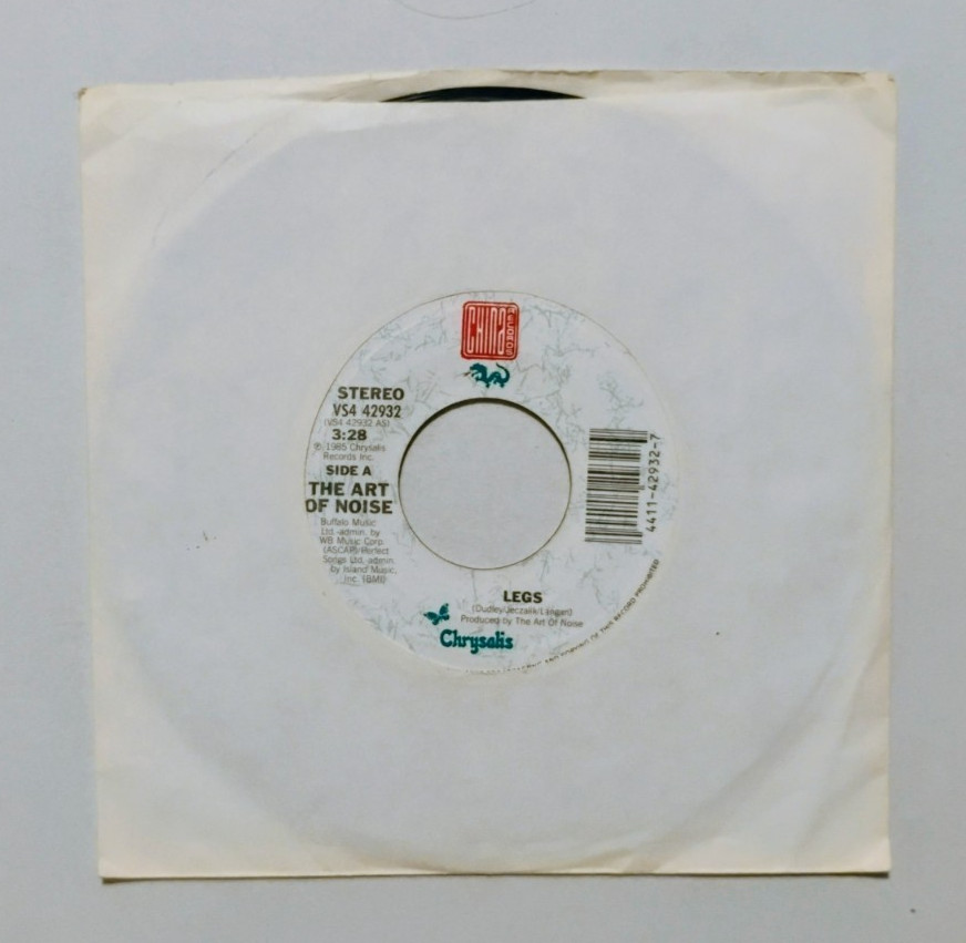 The Art of Noise – Legs / Hoops and Mallets 45 rpm 1985 7″ Free Combine Shipping