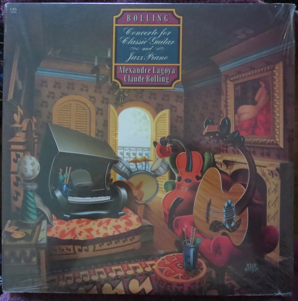 CLAUDE BOLLING ALEXANDRE LAGOYA, Concerto Guitar Piano New Sealed LP FREE SHIP