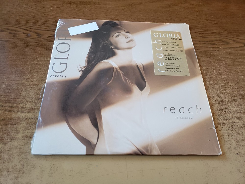 1990s MINT- SEALED Gloria Estefan Reach HYPE TWO 33’s Singles, 78286 33rpm