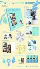 FLARE U [YOUTH ERROR] 1st Mini Album DIARY Ver/CD+Book+2 Photo+2 Key Ring+3 Card