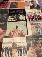 Lot Of 20 Vintage Vinyls Various jazz, folk, calypso, swing, classical – Desc