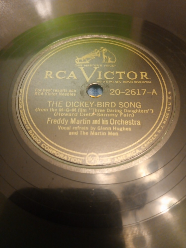 78 RPM RCA Victor “If Winter Comes/Dickey Bird Song” Freddie Martin & Orchestra