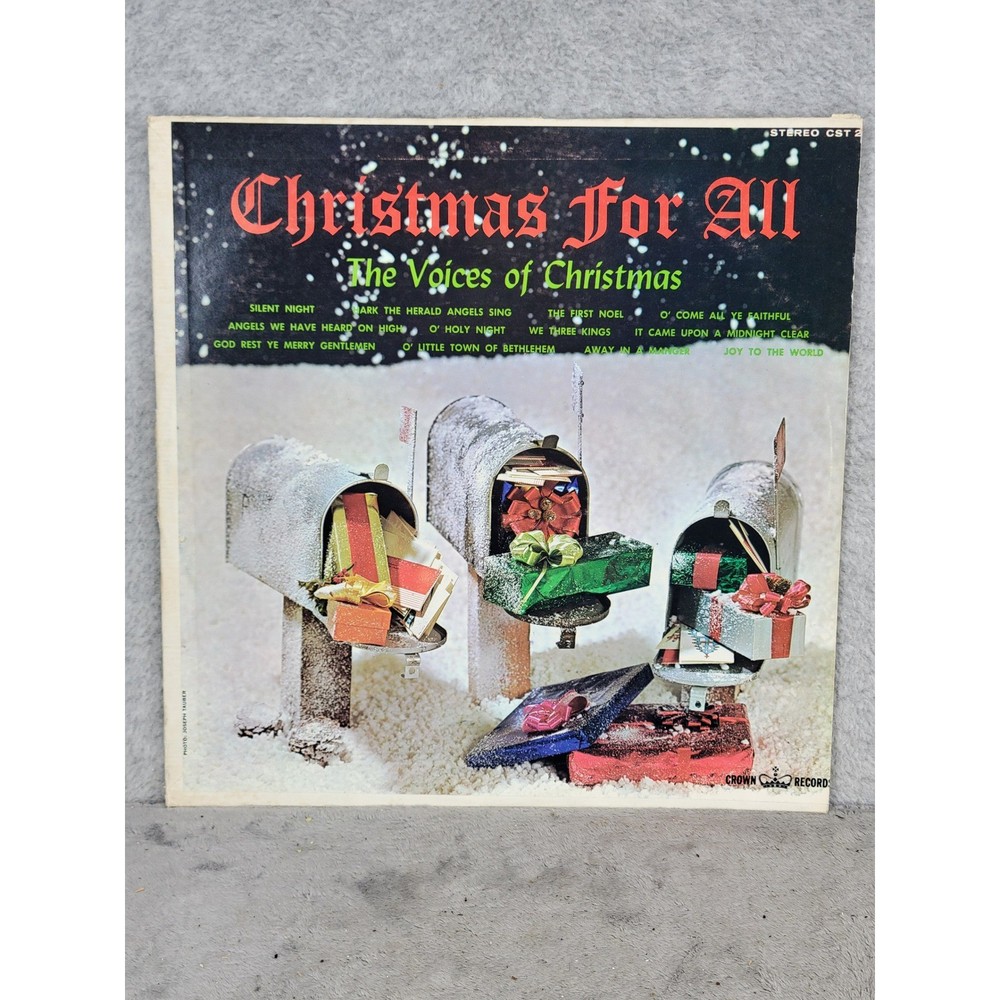 Christmas For All The Voices of Christmas Vinyl LP Crown Records CST 219 Holiday