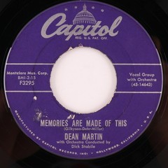 Dean Martin Memories Are Made Of This / Change Of Heart 1955 45 rpm 7″ Single