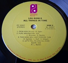 Lou Rawls – All Things In Time LP – 1976 Philadelphia International Records VG++