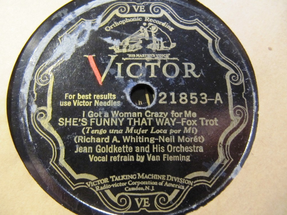 1929 JEAN GOLDKETTE Orch She’s Funny that Way/ Shilkret DREAM TRAIN VICTOR 21853