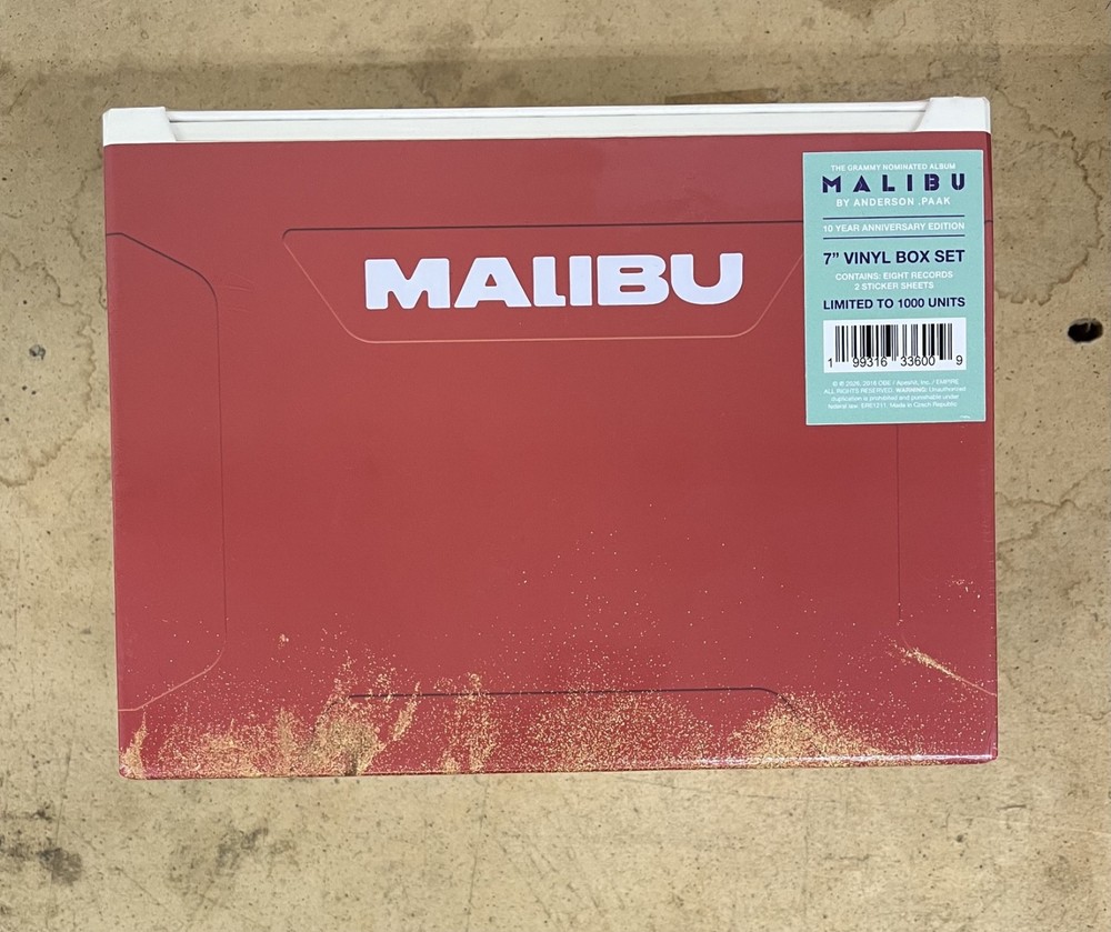 ANDERSON PAAK MALIBU 8 7″ VINYL BOX SET NEW SEALED RSD 2026 ANNIVERSARY