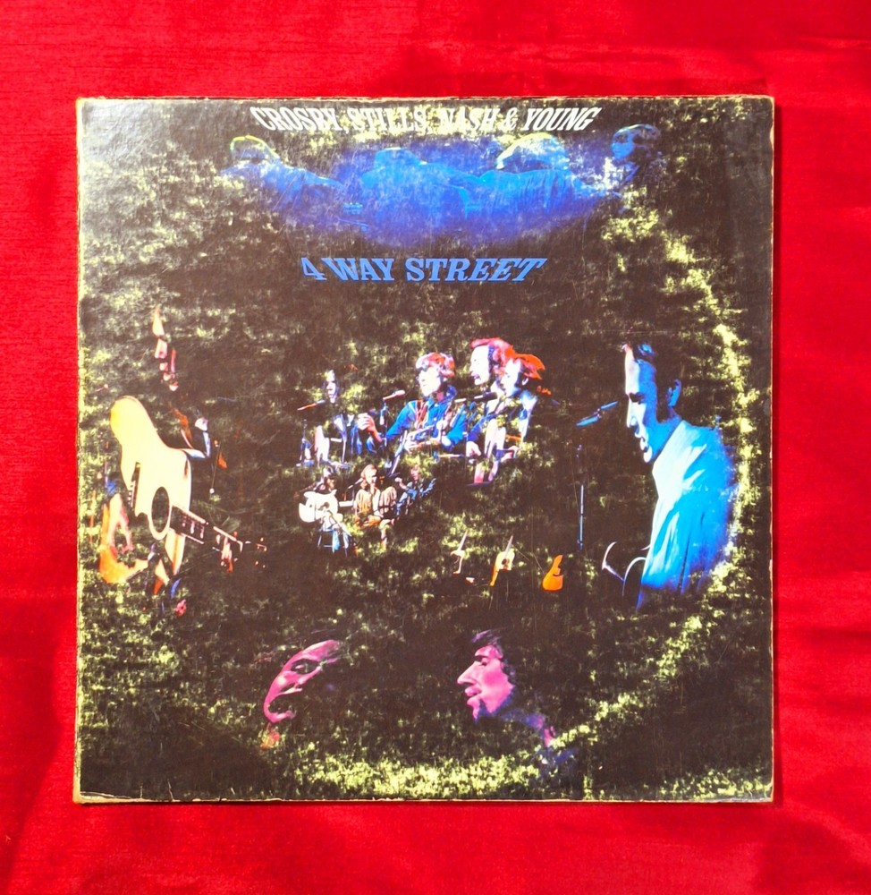 Crosby, Stills Nash & Young–4 Way Street 1978 Double LP Vinyl SD2902 PLAYS GREAT