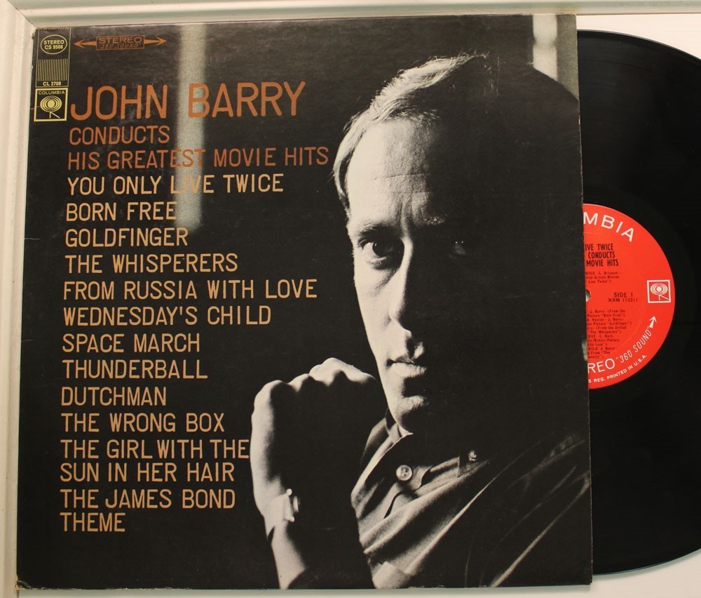 John Barry Lp Conducts His Greatest Movie Hits On Columbia – Vg++/ Vg++