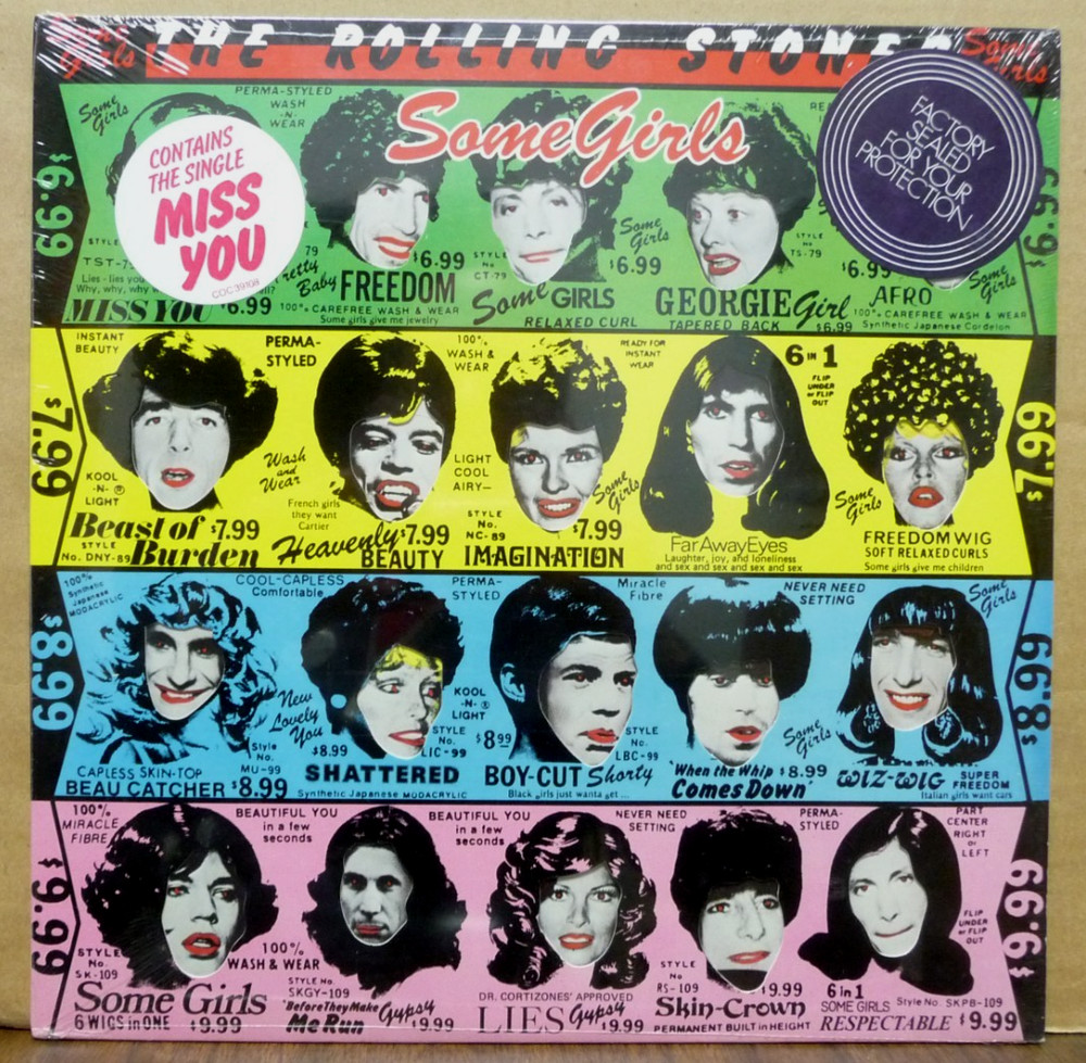 ROLLING STONES Some Girls 1st BANNED Lucy Cover SEALED! ARCHIVAL LP Hype Sticker