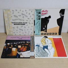 A156 Japanese City Pop LP Vinyl Lot (8) obi – Junko Yagami.Epo,Yoshitaka Minami