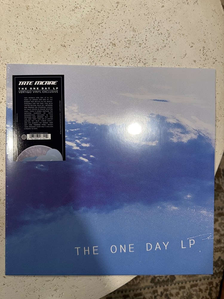 Tate McRae One Day Vinyl LP + Baby Blue Heart 10″ VV Exclusive 143/1000 – NEW