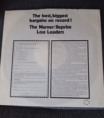 Jethro Tull White Label Promo Thick As A Brick Reprise Records MS 2072