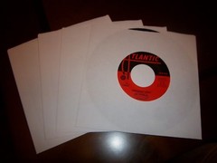 50 ct 7″ 45 RPM paper inner sleeves/hole for viewing label Record