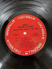 West, Bruce & Laing -What Ever Turns You On -EX/VG+ 1973 Blues Rock Columbia 1ST